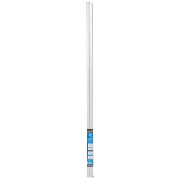 John Sterling Corp RP0021-72/120 72" To 120" White Adjustable Closet Rod