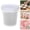 H, variant on 1 Pack Freezer Containers with Screw On Lids, 6.8oz Stackable Reusable Food Storage Container, Airtight Plastic Storage Containers with Twist Top Lids for Food Sauce Jello Soup(D)