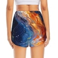 thumbnail image 4 of Goofa Galactic Dog Swirls Art Printed Women 2 in 1 Running Shorts,Quick Dry Athletic Workout Shorts,High Waisted Athletic Shorts with Liner Pockets-XX-Large, 4 of 9