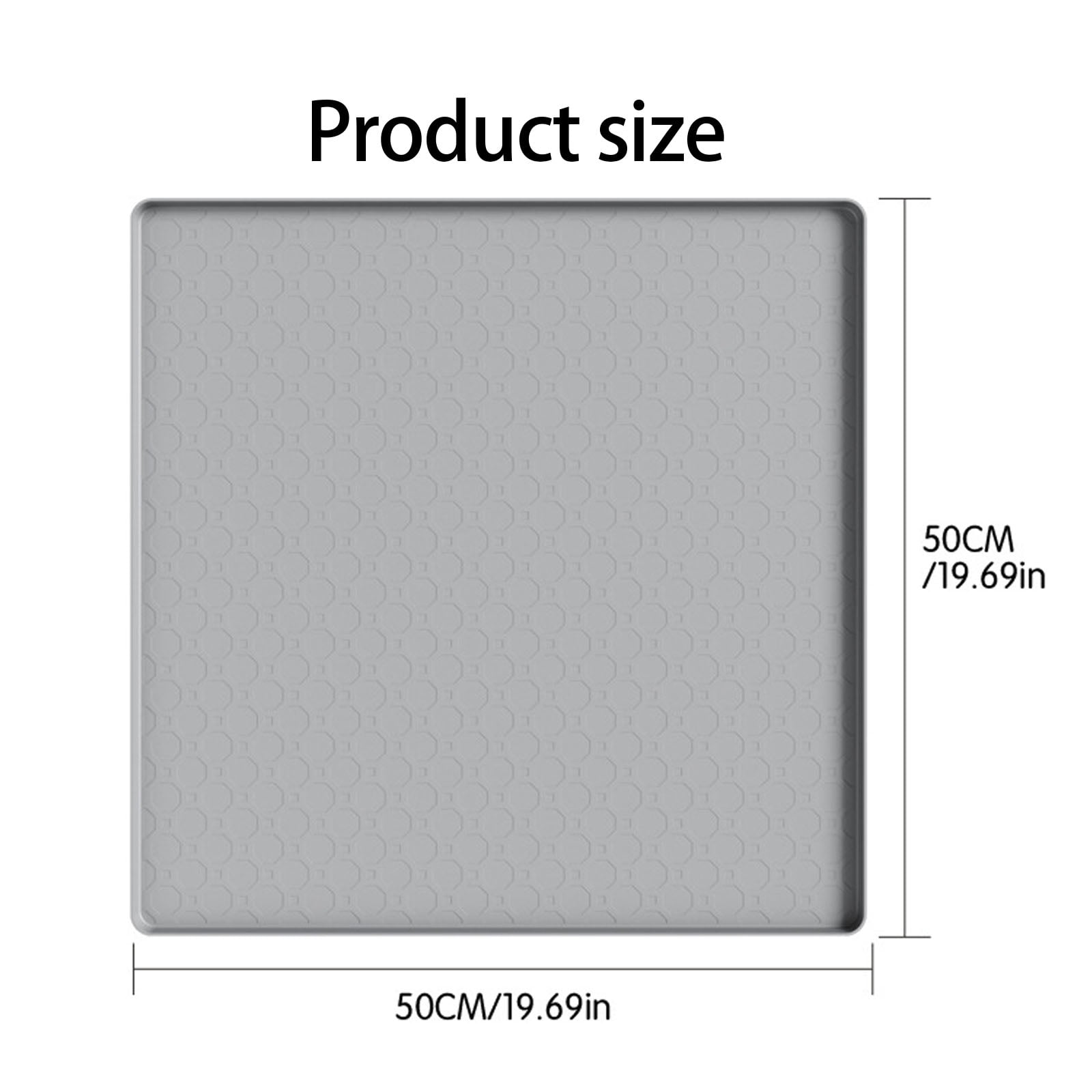 Fridge Silicone Mat Soft Under Refrigerator Floor Protector Waterproof Refrigerator Mat Washable Easy Maintenance