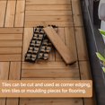 thumbnail image 5 of Renwick Pack of 27 Interlocking Wood Flooring Tiles for Outdoor & Indoor, Natural Wood, 5 of 8