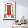 thumbnail image 5 of Festive Front Door II - Framed Gallery Wrapped Holiday Canvas - 27 x 41 - Rosewood Frame, 5 of 8