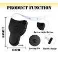 thumbnail image 2 of 2 Pack Body Tape Measure 60 Inch (150cm),Lock Pin&Push-Button Retract Measuring Tape for Body Measurements,Durable Fabric Sewing Tape Measurements(Black), 2 of 5