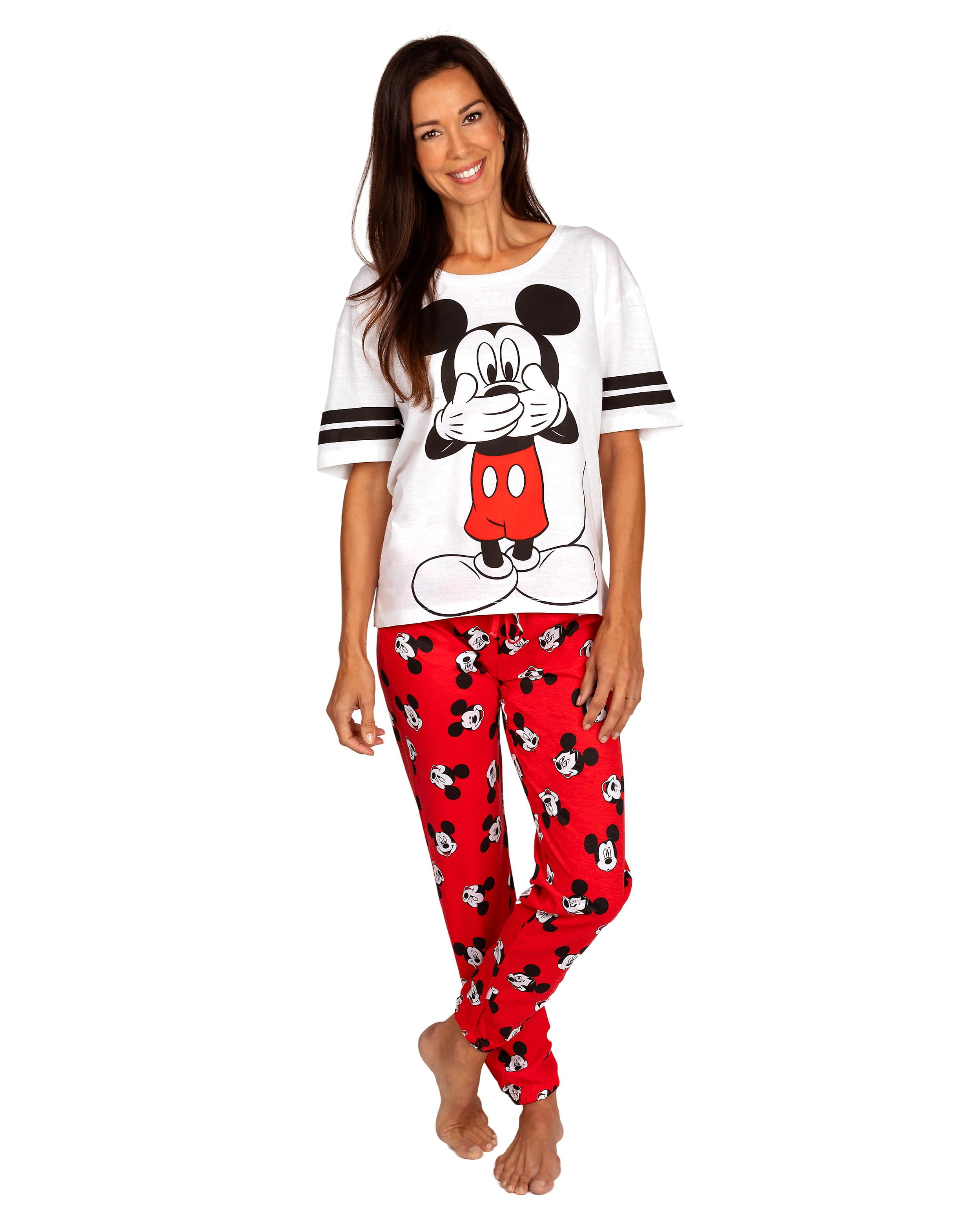Disney Womens Two-Piece Pajama Set, Female, Mickey Mouse, Size: Medium ...