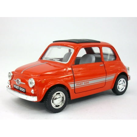 Classic Fiat 500 1/24 Scale Diecast Model - Red