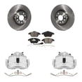 thumbnail image 1 of Transit Auto Front Disc Brake Caliper Rotors and Semi-Metallic Pads Kit for Car Volkswagen Jetta Rabbit Golf Beetle Audi A3 KC8-100068S, 1 of 11