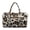 Brown Leopard Cheetah Print, variant on Xixirimido Black Pink Cow Spot Print Travel Duffel Bags for Women Men Weekender Overnight Bag Carry On Quilted Fabric, Women Hospital Bags for Labor and Delivery
