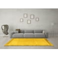 thumbnail image 3 of Ahgly Company Indoor Rectangle Solid Yellow Modern Area Rugs, 8' x 12', 3 of 4