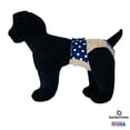 thumbnail image 5 of Barkertime Navy Blue Polka Dot on Brown Dog Diaper, 5 of 6