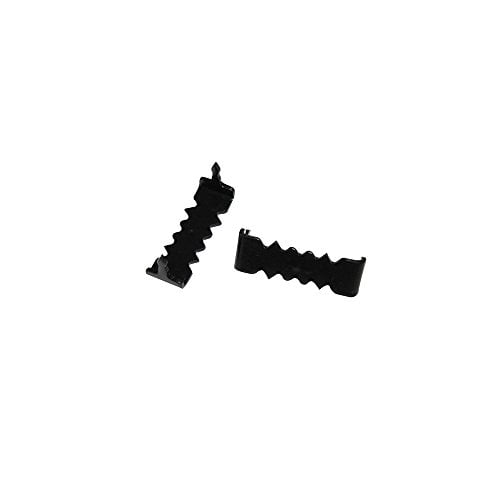 Sawtooth Picture Hangers No Nail - 100 Pack - 1 Inch - Black Sawtooth Hanger
