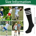 thumbnail image 3 of Hengguang 6 Pairs Kids Soccer Socks, Kids Breathable Baseball Socks for Boys & Girls, Youth Sports Socks for Running, Training, Rugby, Hockey, 3 of 7
