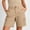 Khaki, variant on Shorts For Women Solid Color Button Shorts With Pockets Lightweight Breathable Casual Summer Trousers Army Green L
