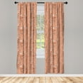 thumbnail image 3 of Ambesonne Botanical Curtains, Plants Herbs and Flowers, Pair of 28"x95", Salmon Dark Brown, 3 of 5