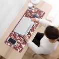 thumbnail image 3 of Long Mouse Pads for Desk,Colorful Christmas Striped Pattern Desk Mats on Top Of Desks, Desk Mouse Pad Extra Large with 3mm Non-Slip Base and Stitched Edge for Gaming,Office,Work,Home 31.5x11.8in, 3 of 5