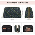 thumbnail image 5 of Gaeub Mardi Gras Strings of Beads Printed Travel Cosmetic Bag,Makeup Bag, Large Capacity Toiletry Bag for Women, Portable Pouch Make Up Organizer with Zipper and Divider, 5 of 8