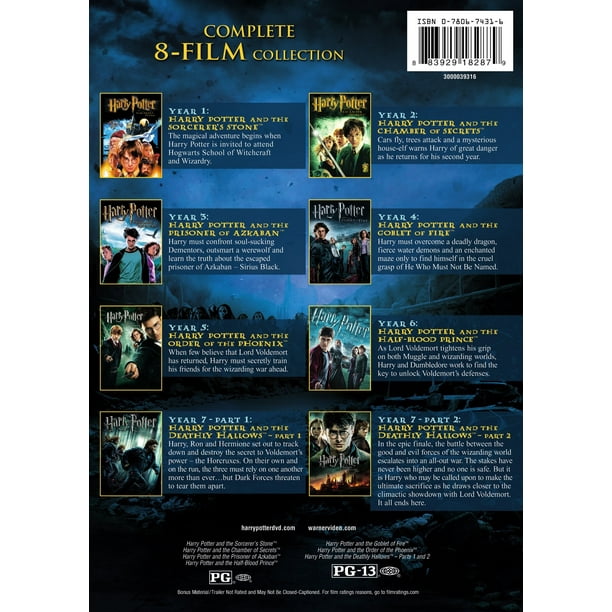 Harry Potter: The Complete 8-Film Collection (2011) (DVD), Action