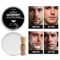 thumbnail image 1 of Peppermint Shaving Soap With Brush, Shaving Soap For Men, Softens Beard, Deeply Cleans, Nourishes And Protects Skin, 1 of 5