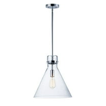 26119CDPC/BUL-Maxim Lighting-Seafarer - 6W 1 LED Pendant with Bulb In Traditional Style-60 Inches Tall and 14 Inches Wide-Polished Chrome Finish