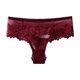 thumbnail image 1 of Gibobby Pantaleta de encaje para mujer Bordado transparente para mujer Cintura Hueco Sexy Malla Encaje Mujeres Pure Desire Tanga(Rojo,CH), 1 of 2