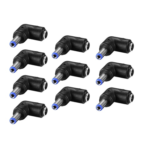 DC Power Connector 90 Degree Right Angle 5.5mm x 2.1mm Male to Female 10Pcs price history on PriceWatchPro