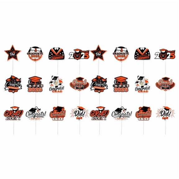 Graduation Cake Toppers Party Food Picks Paper Texture Suitable for Celebration