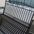 thumbnail image 4 of Pemberly Row Iron Patio Porch Swing in Black, 4 of 5