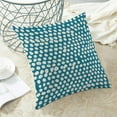 thumbnail image 4 of Aqua Teal Cream Polka Dot Pillow Covers 20x20 Inch Set of 2 Boho Outdoor Decor Throw Pillows for Couch Modern Design Watercolor Aesthetic Decorative Cushion Cases for Home Sofa Bed Decorations, 4 of 6