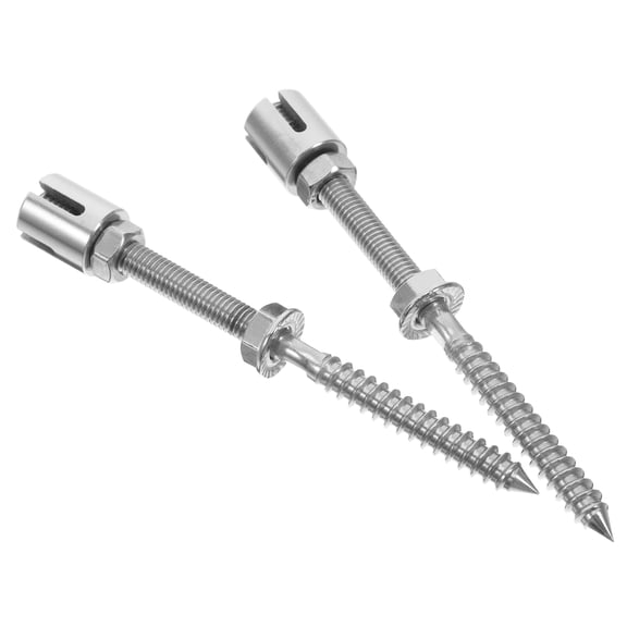 2pcs Outdoor Trellis Clamp For Climbing Plants Stainless Steel Cable Clamps Rotating Cross Clamp Clip Plant Support Structures For Various Plants