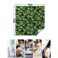 thumbnail image 4 of St. Patrick's Day Cloth Napkins Set of 4 Reusable Dinner Napkins, Watercolor Lucky Shamrocks Spring Leaves Cocktail Napkin Washable Table Napkins for Wedding/Holiday Party/Baby Shower 20"x20", 4 of 7