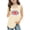Beige, variant on Girls UK Union Jack Tank Top, Sleeveless Tunic Shirt with British Flag Print, Summer Casual Tunic Tops for Kids Ages 3-10, Breathable Cotton Blend Vest