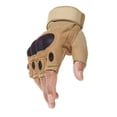 thumbnail image 1 of Guantes tácticos de carcasa dura de cuero de Súper Fibra para hombres, protección de equitación, anticorte, entrenamiento físico, guantes militares del Ejército, 1 of 4