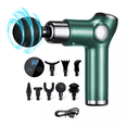 thumbnail image 1 of Pistola Masajeadora De Músculos 32 Velocidades Verde 8 Cabezales, 1 of 4