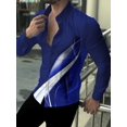 thumbnail image 1 of Camisa de manga larga de moda para hombre, de primavera y verano, con solapa, para deportes, ocio, calle, exterior, material de seda de alta calidad, talla grande 2024, 1 of 6