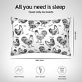 thumbnail image 4 of KLL Retro Rooster Pattern Silk Pillowcase for Hair and Skin Standard Size 20"X 30" Soft Breathable Pillow Covers for Sleeping, 4 of 6
