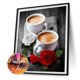 thumbnail image 2 of 5D DIY Rose Coffee Full Round Drill Mosaico Diamante Pintura Kit Pared Rhinestone Tmvgtek decoración de arte en el hogar, 2 of 9