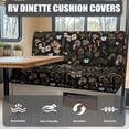 thumbnail image 4 of Aplkyhs Mushroom RV Dinette Cushion Covers Stretchable Camper Accessories Universal Bench Cushion Comfortable Cushion Covers for Couches and Sofas Washable, 4 of 7