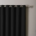 thumbnail image 2 of Quality Home Wide Basic Bronze Grommet Blackout Curtain - Black - 100"W X 108"L (Single Panel), 2 of 3