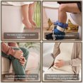 ALLJOY Squat Toilet Potty Stool Foldable Plastic Step Stool for Adults