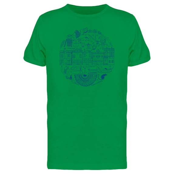 Italy Tourism Round Frame Tee Men's -Image by Shutterstock