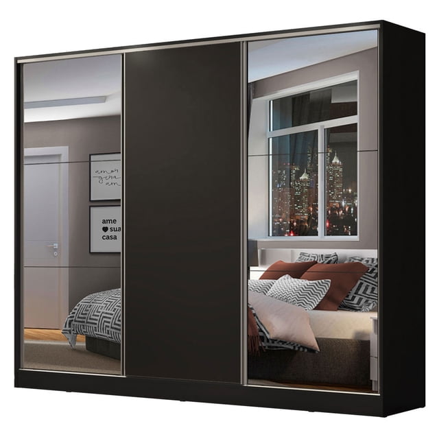 Ropero Closet Madesa 3 Puertas 2 Espejo NN
