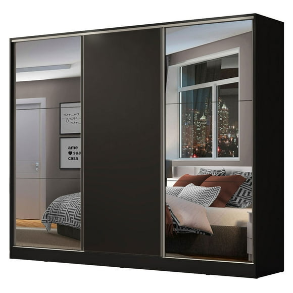 Ropero Closet Madesa 3 Puertas 2 Espejo NN