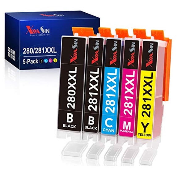 Cartucho de tinta XINSIN PGI-280 CLI-281 XXL para Canon Pixma Pro