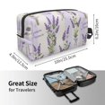 thumbnail image 3 of Uemuo Lavender Flowers Pattern Portable Toiletry Bags with Handle, Waterproof travel Make up Bags for Women, Large Capacity Travel Cosmetic Bags, 3 of 9