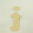 thumbnail image 1 of Package of 1, 8 Inch X 1/2" Thickness Baltic Birch Wood Letter "j" in The Goudy Heavy Font | Thick | Lower Case for Art & Craft Project, Made in USA, 1 of 1