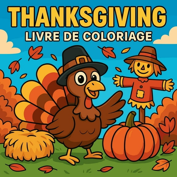 Thanksgiving - Livre de coloriage, (Paperback)