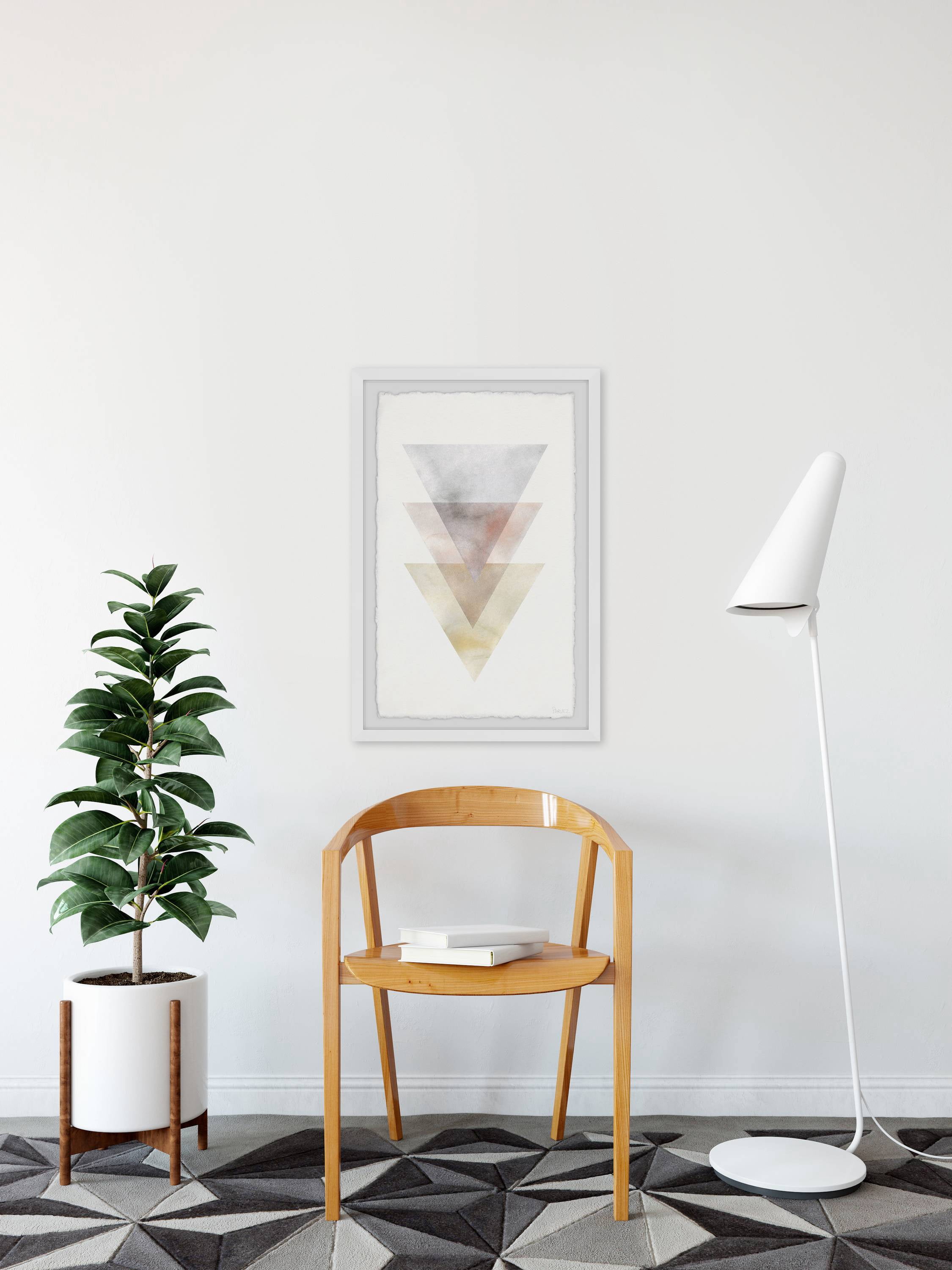 Parvez Taj Luminous Triangles Framed Wall Art