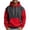 Red, variant on Men’s Pullover Hoodie Long Sleeve Drawstring Hooded Sweatshirt Kangaroo Pocket Casual Loose Fit Top Black L