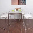 thumbnail image 2 of Heavenly Collection PU Counter Stool with Stainless Steel Frame, 2 of 7