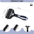 thumbnail image 5 of 3-in-1 Pet Grooming Brush with Undercoat Rake and Dematting Comb for Dogs and Cats, Effective Fur Removal for Long and Short Hair, 5 of 6