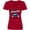 True Red, variant on Inktastic Paradise Beach in Delray Beach with Palm Trees and Car Women's V-Neck T-Shirt